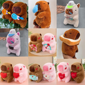 Jouets en peluche Capybara populaires pour les cadeaux d'enfants, peluches personnalisées d'animaux Capybara, poupées en peluche, Juguetes Peluche De Marsopa Sin Aletas - Product Image 2