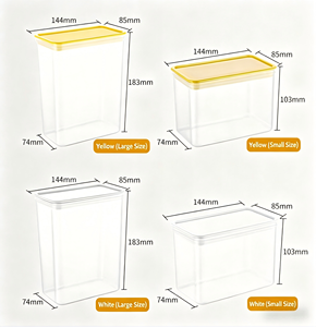 Boîte de rangement hermétique pour poudres, céréales, fruits secs et assaisonnements – Contenant multi-tailles de qualité alimentaire pour cafés et salons de thé - Product Image 3