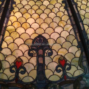 Suministro de Fábrica: Cúpula de Hierro Tiffany Vintage Duradera con Vidrio de Colores para Decoración de Interiores y Exteriores en Bares, Villas, Hoteles y Talleres - Product Image 6