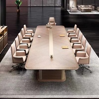 Table de conférence moderne en panneaux de bois Liyu Furniture pour hôtel, école, bureau à domicile - Convertible et extensible
