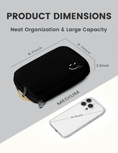 กระเป๋าจัดระเบียบสายชาร์จ Travelkin สำหรับอุปกรณ์อิเล็กทรอนิกส์ ที่เก็บสายชาร์จ โทรศัพท์ การ์ด SD และ USB - Product Image 2