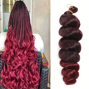 Espiral francés Curl Wave Yaki pony estilo rizado ondulado Afro Kinky extensiones <span class=keywords><strong>trenzas</strong></span> sintéticas para accesorios de cabello africano - Product Image 1