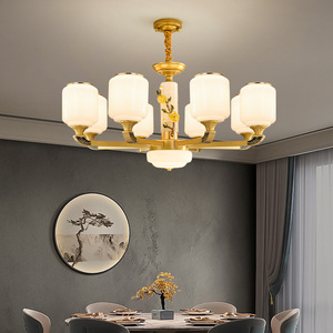 Chinese Style Chandelier Multi Head <b>Led</b> <b>Light</b> For Living Room Villa Hotel Staircase Long Dining Room - Product Image 3