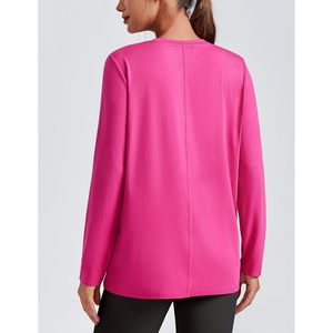 Camiseta Deportiva de Manga Larga para Mujer FOXA, Secado Rápido, UPF 40+, Corte Holgado para Correr, Gimnasio y Senderismo - Product Image 2