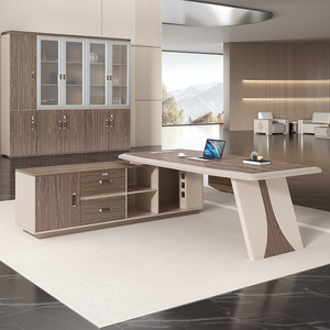 Executive Desk H505 Artificial Board Storage Cabinet Office Manager Desk President Desk Combination - Product Image 1