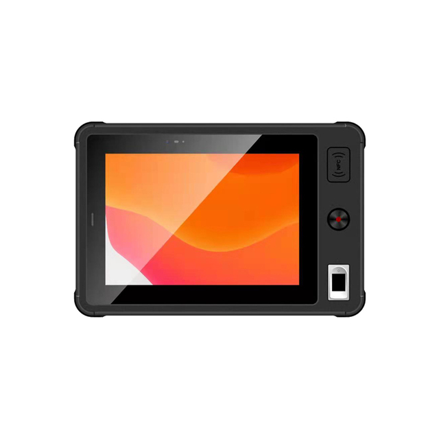 8-Inch Android 12 Vehicle Tracking Industrial Tablet with Fingerprint Reader Ethernet RJ45 Port POE NFC UHF FRID 2D Scanner PDAS
