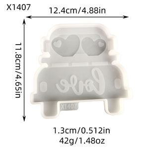 Molde de Silicona para Resina Hecho a Mano, Estilo DIY, Adornos Decorativos y Herramientas para Pasteles, Molde de Yeso para Resina - Product Image 3