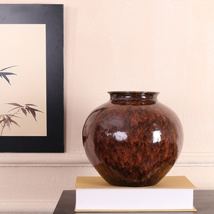 Nuevo diseñador de estilo chino de gama alta, sala de té, combinación de celosía abierta, estudio, jarrones de cerámica y porcelana de estilo antiguo, adorno - Product Image 5