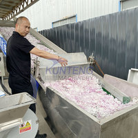 Commerciële apparatuur voor het drogen van groenten, uien- en tomatendroger, productielijn voor het reinigen, drogen en malen van tomaten