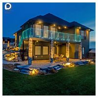 Rampe en verre sans cadre moderne avec fixations à tige, balustrade en verre et acier inoxydable pour escalier et clôture de piscine