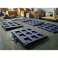 Plateforme de pesage 2,0 x 2,0 m 3t, balance au sol homologuée OIML 3 tonnes avec cellule de pesage YZC et indicateur LP7517