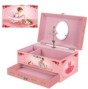 Caja Musical Rectangular con Cajones de Ballet Jakos, Muñeca Bailarina para Niña, Decoración del Hogar, Regalo, Almacenamiento de Música de Fábrica para Festivales - Product Image 1
