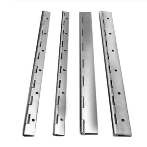 OEM China Wholesale High Quality 32mm Large Stainless Steel Piano Hinge with Holes Heavy Duty Long Continuous Hinges