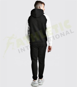 Survêtements à capuche légers en coton biologique 100 % coupe régulière contrastée MAN Sport - Vente en gros de tenues de sport athlétiques - Product Image 2