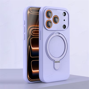 2025 nueva llegada magnética TPU teléfono caso anillo soporte carga inalámbrica para <span class=keywords><strong>iPhone</strong></span> 15 Pro Max <span class=keywords><strong>14</strong></span> Plus tendencia accesorio móvil - Product Image 4