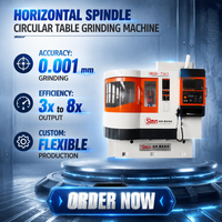 Machine de rectification horizontale de haute précision à table rotative CNC avec servomoteur pour le silicium
