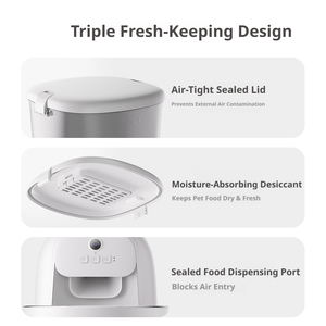 Distributore Automatico di Cibo per Animali Domestici in Plastica da 4L, Facile da Pulire, con Controllo APP, Anti-Sovrappieno, Piani Pasto Personalizzati, per Famiglie con Più Animali, OEM/ODM - Product Image 3