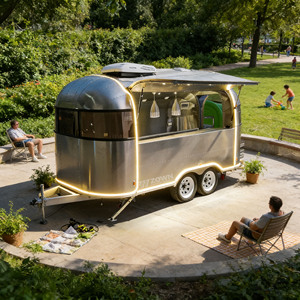 Custom Stainless Steel Food Truck <b>Trailer</b> Concession <b>Trailer</b> for Hamburger Pizza BBQ - Product Image 1