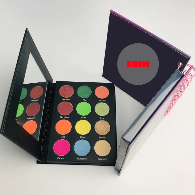 Customized Cosmetic makeup 12 color eye shadow palette