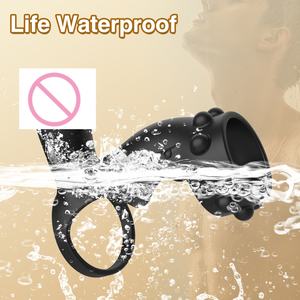 Vibrierender Penisring aus Silikon: Weiches Sexspielzeug für Männer zur Verzögerung des Orgasmus, zur Verbesserung der Erektion und Ejakulation bei Impotenz - Product Image 5