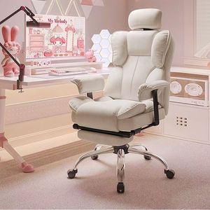 Chaise <span class=keywords><strong>de</strong></span> bureau <span class=keywords><strong>de</strong></span> direction <span class=keywords><strong>ergonomique</strong></span> confortable en cuir PU à dossier haut pivotant <span class=keywords><strong>de</strong></span> conception moderne, soutien lombaire, soulagement des douleurs du bas du <span class=keywords><strong>dos</strong></span> - Product Image 3