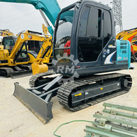 Excavatrice hydraulique d'occasion KOBELCO SK75 de 7,5 tonnes, matériel d'excavation, exportateur SK95SR SK85MSR SK60 pour travaux de construction