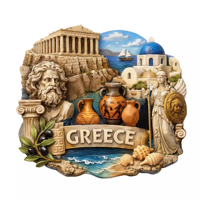 Aimant de réfrigérateur 3D vintage en résine, motif itinérant d'Italie, souvenir de voyage, cadeau d'anniversaire, de Noël, de la Saint-Valentin, de Thanksgiving, vente en gros