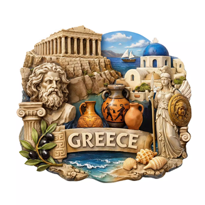 Aimant de réfrigérateur 3D vintage en résine, motif itinérant d'Italie, souvenir de voyage, cadeau d'anniversaire, de Noël, de <span class=keywords><strong>la</strong></span> Saint-Valentin, de Thanksgiving, vente en gros - Product Image 2