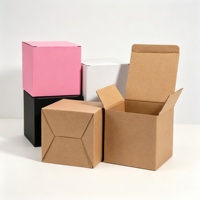 Boîte en papier robuste à fond automatique, personnalisable avec logo imprimé, écologique et réutilisable, pour gadgets numériques, parfums et bougies
