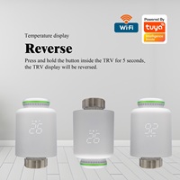 Sansael SST01 Tuya Termostato Inteligente WiFi/Zigbee para Radiador TRV Programable, Resistente al Fuego, Ecológico, para Hoteles y Salas de Estar