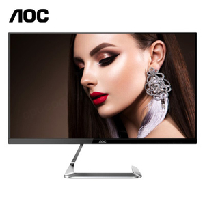 AOC 24T1Q/BW Moniteur blanc élégant 24 pouces pour écran de bureau résolution 1920*1080 Ips Anti-lumière bleue corps mince entrée DP - Product Image 1