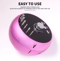 Nouvelle perceuse à ongles professionnelle multifonctionnelle légère avec moteur à balais 45000 tr/min, lime à ongles électrique 203, polisseuse à ongles 203