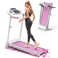Cinta de correr eléctrica de potencia de Motor 2,5, pantalla LCD plegable multifunción para el hogar para usuarios de 120kg para uso en gimnasio en casa