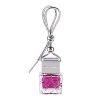 Bouteilles de parfum pour voiture en verre élégantes de forme carrée, pendentif, 8 ml, flacon diffuseur vide à suspendre, parfum longue durée, sans électricité
