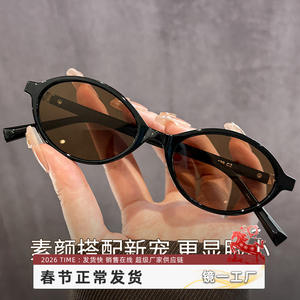 Lunettes de soleil Danyang Nerd Style 19470 pour femmes, polarisées UV400, verres TAC, monture marron, protection solaire, pour le cyclisme et les voyages - Product Image 5