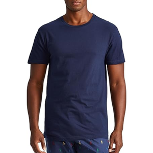 Camisetas de Manga Corta para Hombre, Transpirables, 100% Algodón, Lisas, Cuello Redondo, Paquete de 3 en Blanco, Azul Claro y Azul Marino - Product Image 4