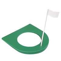 Coupe de golf en plastique réglementaire avec drapeau pour entraînement intérieur/extérieur