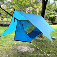 Hamac de camping avec moustiquaire 210T anti-moustiques pour l'extérieur