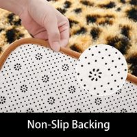 Tapis moelleux à motif léopard, tapis en fausse fourrure de guépard de qualité supérieure, doux et confortable, tapis animalier pour chambre d'enfant, chambre à coucher