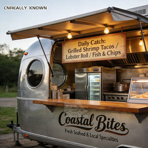 Carrito de Servicio Móvil Expandible con Estante Plegable para Alimentos, Certificado DOT CE VIN, para Remolques de Concesión y Espacio Adicional - Product Image 4