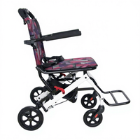 Grossiste en Chine Fauteuil roulant médical en acier pliable ultra léger portable standard Fauteuil roulant manuel de voyage
