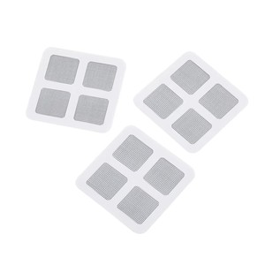 Pegatinas comerciales desechables para filtros de desagüe para cabello y residuos, solución autoadhesiva de protección de desagües para hoteles, suministro OEM y a granel - Product Image 1