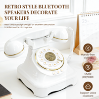 Téléphone rotatif vintage avec lecture de musique - Téléphone sans fil rétro pour la maison, vente en gros directe d'usine