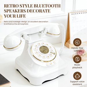 Vintage draaitelefoon met muziekweergave - Retro draadloze telefoon voor thuis, rechtstreeks van de fabriek groothandel - Product Image 2