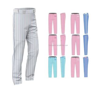 FQ pantalon de Baseball personnalisé sur-déposé imprimé en gros pantalon de Baseball classique rayures uniforme de Baseball - Product Image 1