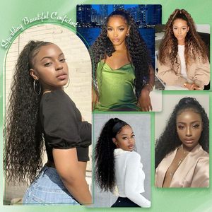 Hot Bán Tự Nhiên Màu Đen Phần Mở Rộng Tóc Dây Kéo Thiết Kế Thoáng Khí Tổng Hợp Tóc Afro Xoăn Kiểu Tóc Đuôi Ngự<span class=keywords><strong>a</strong></span> Với Chế Độ Phong Cách - Product Image 5