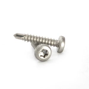 Vis autoforeuses à tête bombée en acier inoxydable, filetage profond grossier pour fixation métallique métrique, résistant à la corrosion, usage industriel - Product Image 2