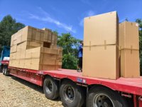 Équipement de refroidissement pour serre à double face en résine marron 7090/5090 pour poulailler, certifié CE ODM