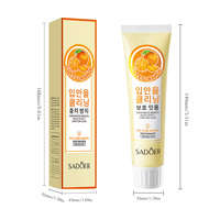 SADOER Dentifrice Saveur Orange Douce Soin des Gencives Rafraîchissant Nettoyage en Profondeur Élimine les Odeurs Nettoie les Taches de Tabac Haleine Fraîche 72H