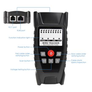 เครื่องทดสอบสายเคเบิลสำหรับการเชื่อมต่อแบบมืออาชีพ พร้อมจอแสดงผล LED ความแม่นยำสูง ตรวจสอบระยะทางได้ถึง 1 กม. รับประกัน 1 ปี รองรับการใช้งานกับหูฟังและโทรศัพท์ - Product Image 4